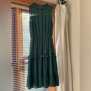 Monteau Green Tiered Ruffled Sundress